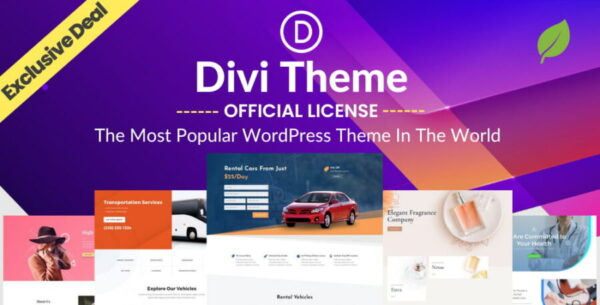 Divi Theme – All Pre-Made Templates | Original License | One Time Payment – Exclusive Deal